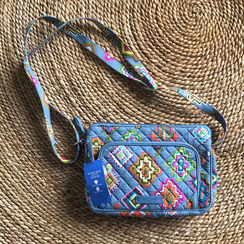 Vera Bradley Iconic RFID Little Hipster Crossbody